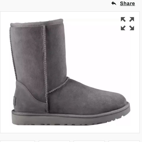 UGG Shoes - Gray Short Uggs
